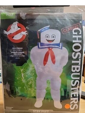 Ghostbusters Movie Inflatable Stay Puft Marshmallow Kids Costume  #3070 #4083